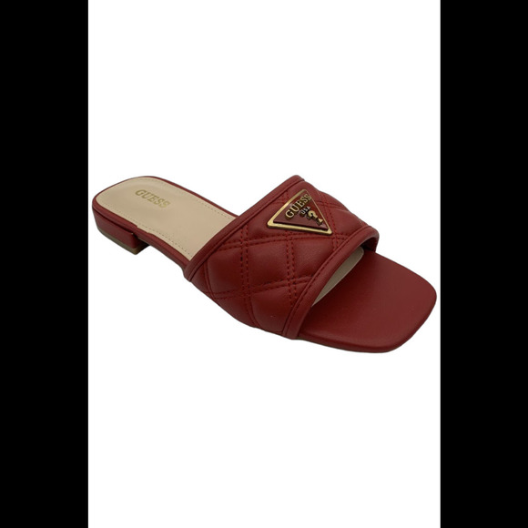 GUESS Women's Tameli Square Toe Sandals Red - Medium - Picture 1 of 3